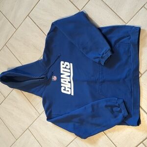 Reebok NFL Giants Heavy Weight Hooded Sweatshirt Blue XL